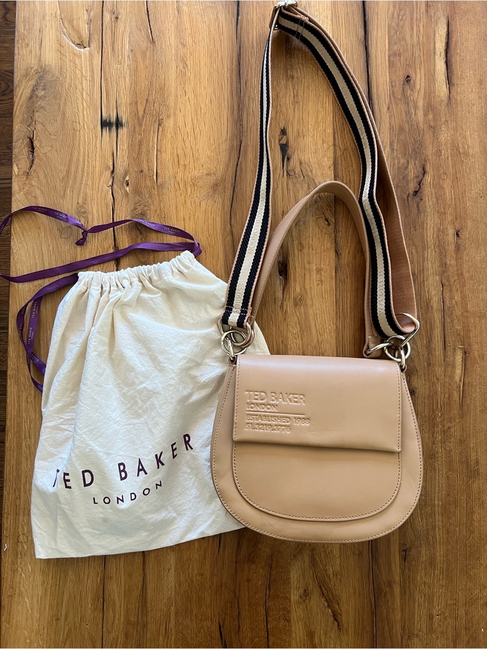 Ted Baker London Darnell Leather Saddle Bag